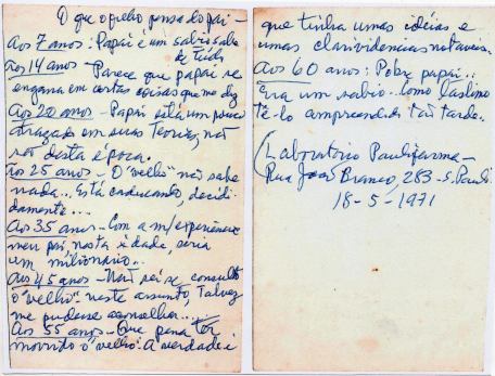 O filho e o pai - Oscar Chaves